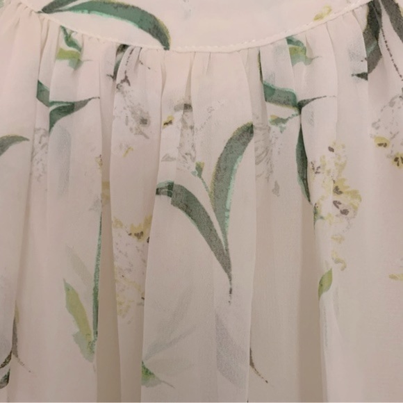 Ny&co Eva Mendes Floral Lined 3/4 Sheer Sleeve Dress Sz XS - Picture 5 of 8